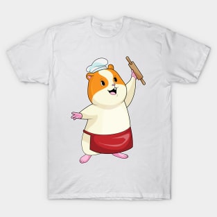 Hamster as Baker with Rolling pin T-Shirt